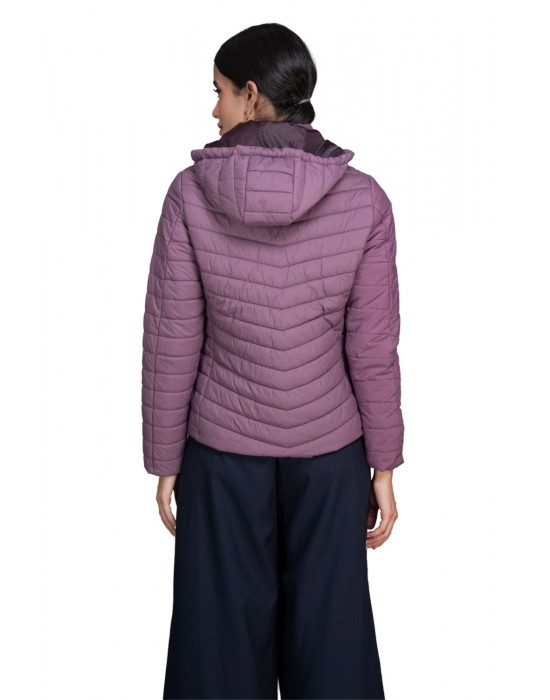 Women Packable Jacket Purple